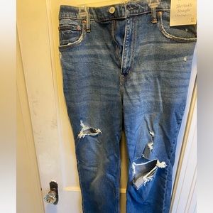 Ankle Straight Ultra High Rise Jeans